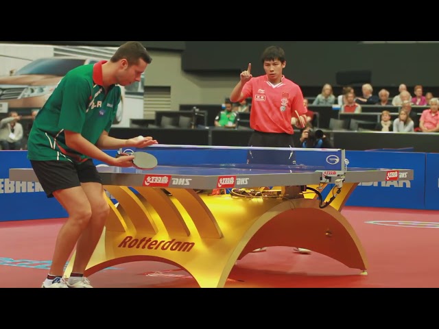 Chen Qi (CHN) v. Vladimir Samsonov (BLR) at the 2011 Rotterdam WTTC
