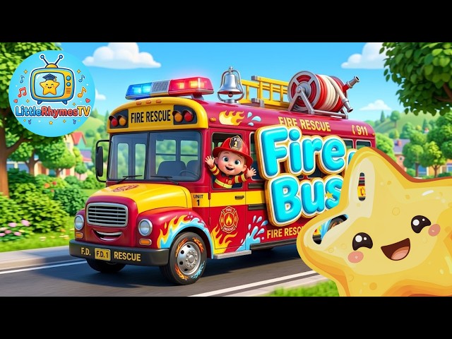 🚌 [1 Min Loop] Wheels on the Bus Sound Variations Remix | Fire Truck Bus 🚒🎶 | Kids Songs