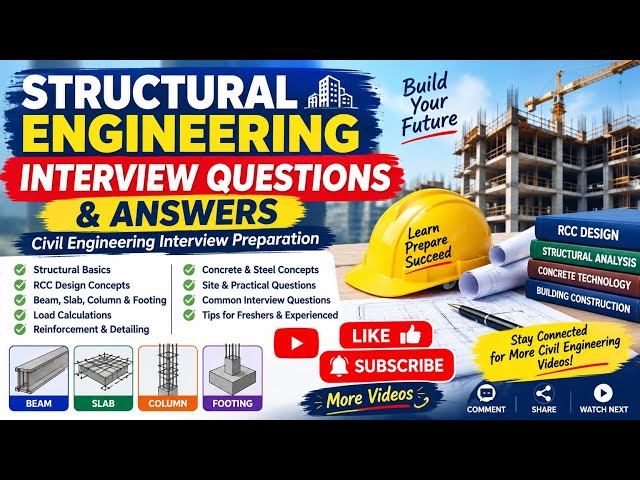 Structural Engineering Interview Questions & Answers | Civil Engineering Interview Preparation