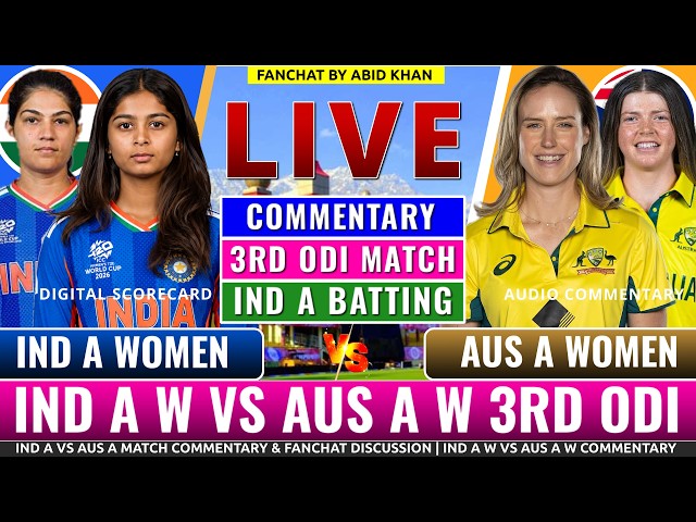 India A Women Run Chase vs Australia A Women Live Commentary | 3rd ODI Mohali