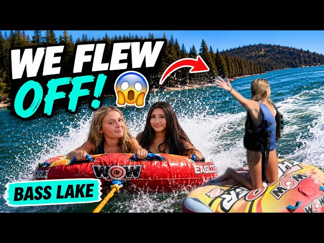 WE FLEW OFF THE TUBE 😳| Bass Lake Day 3