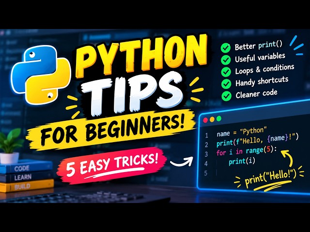 🐍 Python Tips for Beginners | Learn Python Faster!