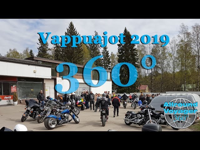 360° VR Tour on Motorcycle: Vappuparaati 2019