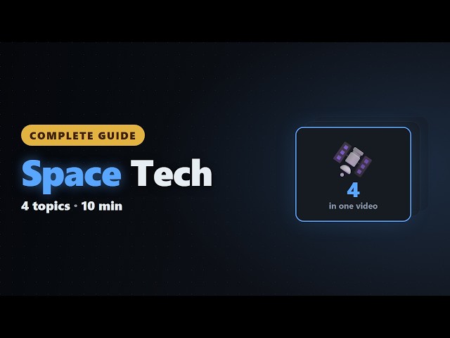 Space Tech, Explained (Everything in One Video)