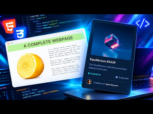 HTML + CSS: Создай свою первую работу за один урок!