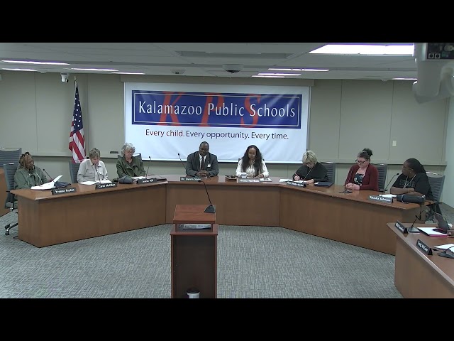 Kalamazoo Public Schools - October 5, 2026 Board of Education Meeting