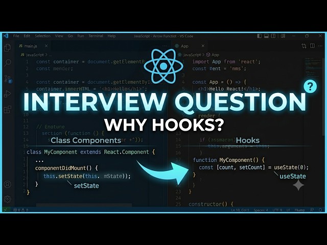 React Interview Question: What Are Hooks and Why Were They Introduced?