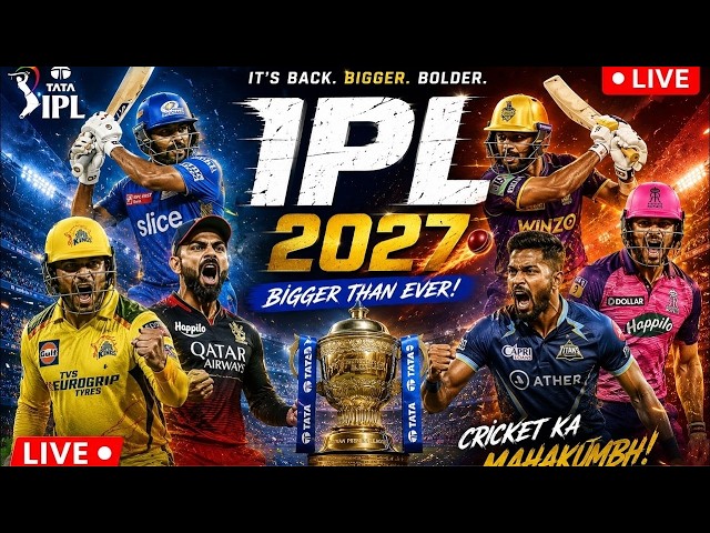 🔥 IPL ACTION 2026 LIVE | TATA IPL 2027 LIVE MATCH 🏏Welcome to our LIVE stream of IPL Action 2026! Wa