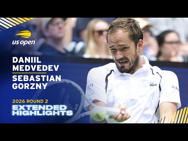 Daniil Medvedev vs. Sebastian Gorzny Extended Highlights | 2026 US Open Round 2
