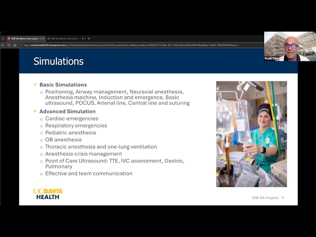 Recording Sept. 16, 2026: UC Davis DNP-Nurse Anesthesia information session