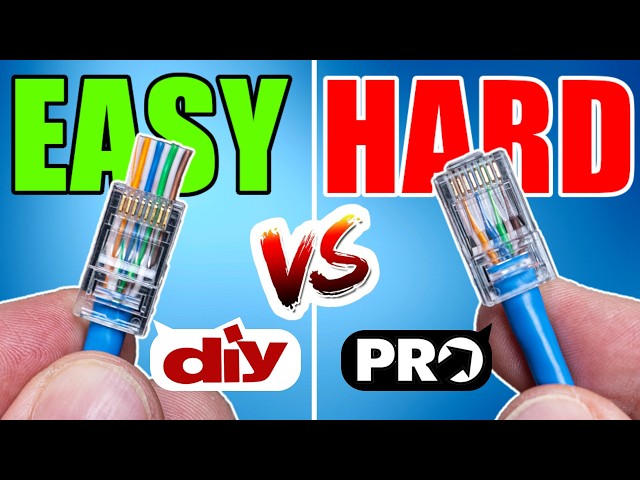 Stop Wiring RJ45s WRONG! (EZ vs. Pro Method)