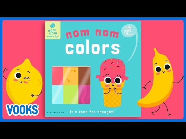 📚Toddler Storybook Read Aloud: Nom Nom Colors! | Vooks Narrated Storybooks