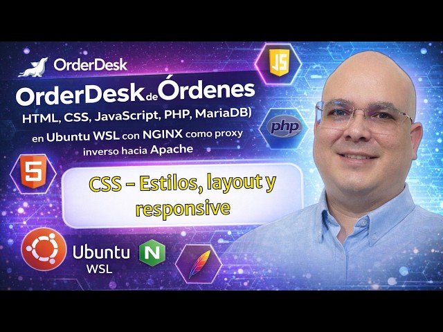 🎨 OrderDesk: CSS moderno (Grid, tarjetas y responsive)