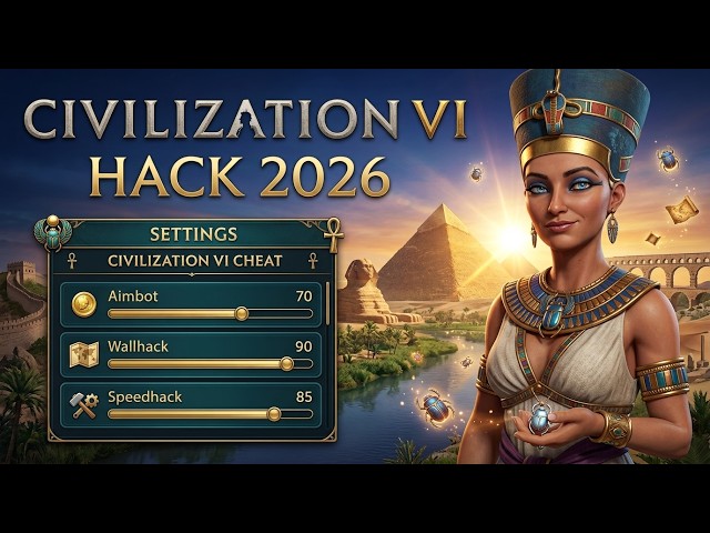 NEWEST Civilization VI Cheat Menu 2026 / CashInfinite + ResearchSpeed + OneTurnComplete / Undetected