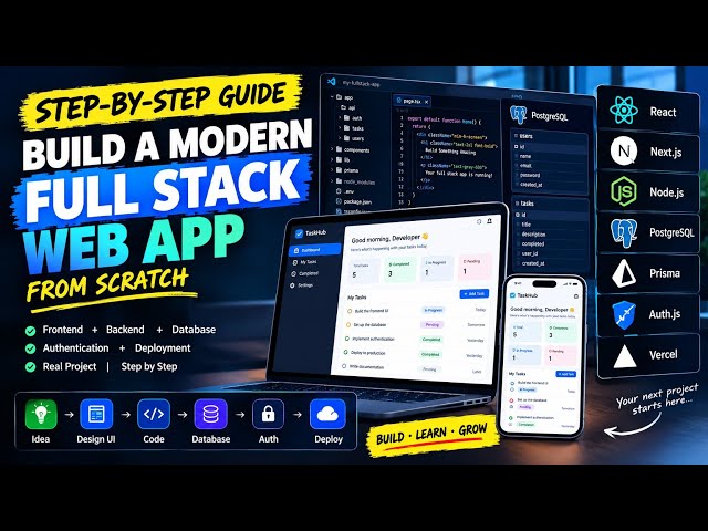How to Build a Modern Full-Stack Web App From Scratch (Step-by-Step)