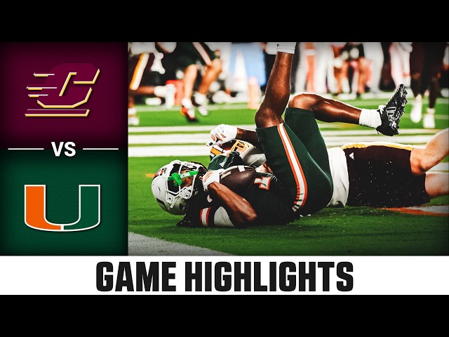 Central Michigan vs. Miami Game Highlights | 2026 ACC Football
