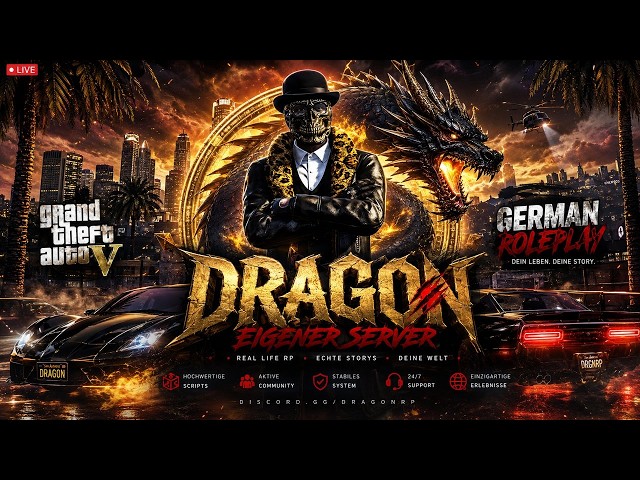 🐉🔥red drago RP-SERVER OFFEN FÜR ALLE dürfen reinkommen. 🔥🐉