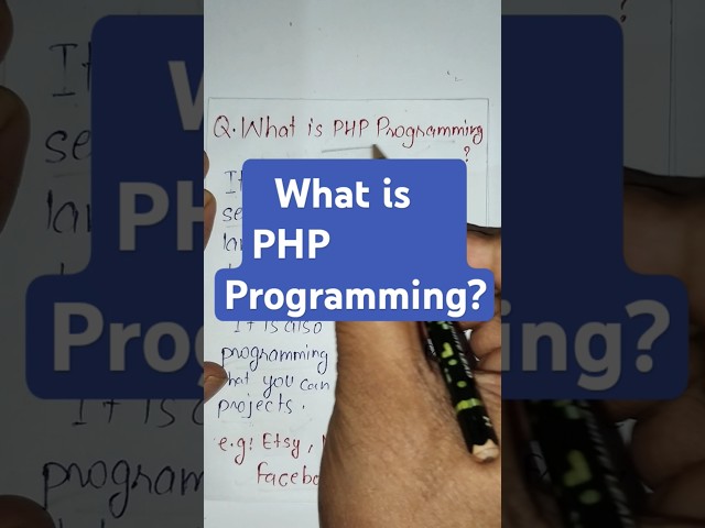 What is PHP ? Short Definition of PHP with Example #php #shorts
