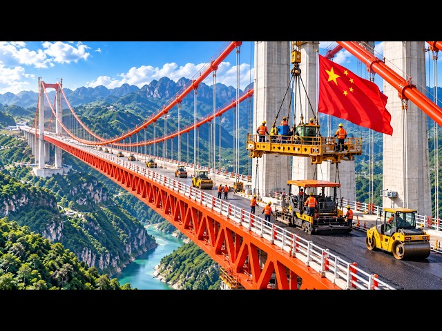 Inside Tianmen Grand Bridge: How China Built an 820m Span 560m Above a River—and Rotated 260 Tons