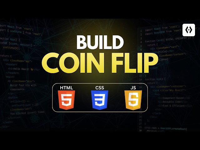 Build a Coin Flipper Project | HTML CSS JavaScript Projects for Beginners