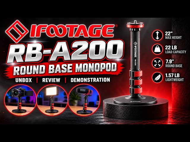 This Tiny Monopod Could Replace Your Desktop Tripod! | iFootage RB-A200 Review