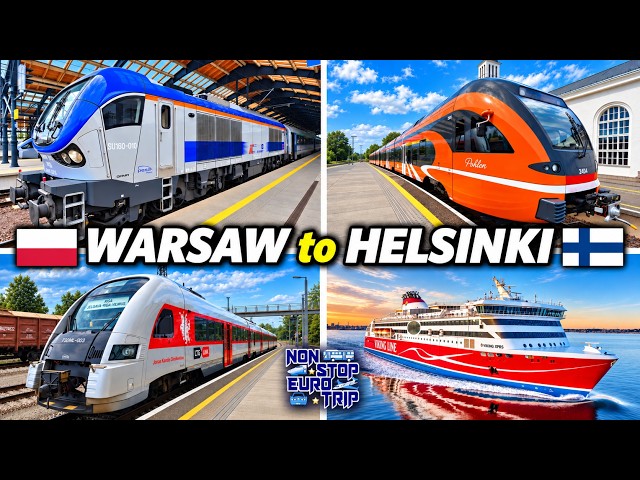 4 Trains & 1 Ferry for JUST €73 - Poland to Finland!