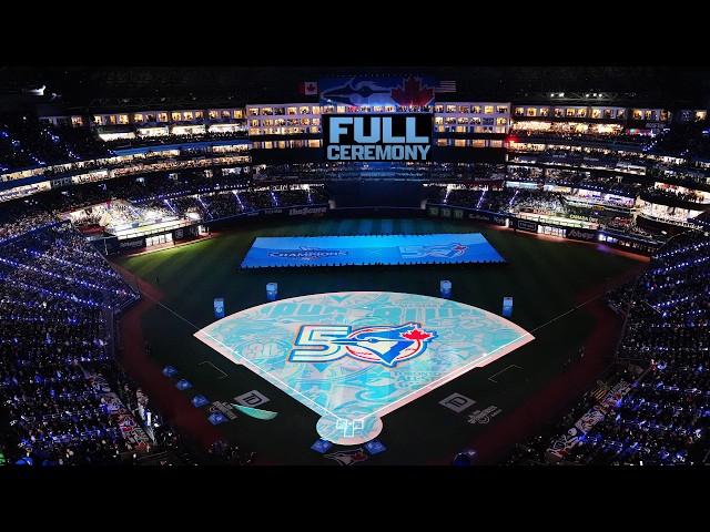 Toronto celebrates 50 years of Blue Jays baseball and 2025 team in EPIC pregame ceremony! 🇨🇦