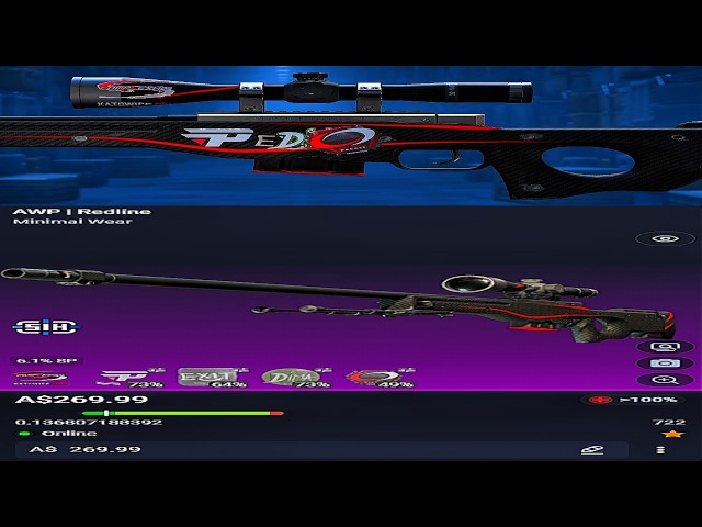 Selling 1 Of 1 80% Scraped 2014 Complexity Holo Craft AWP Redline (190USD)