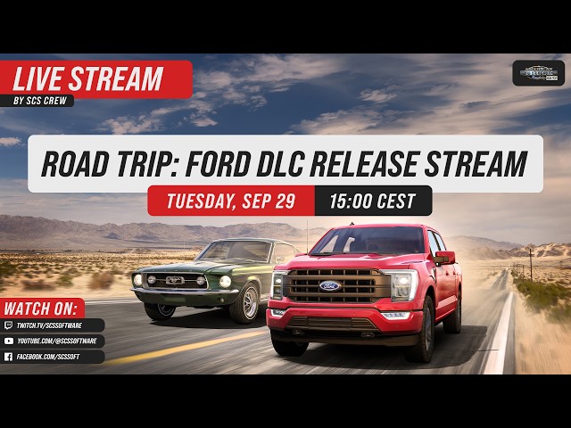 Road Trip: Ford DLC Release Stream | Releasing @ 18:10CEST 🇺🇸🚗💨