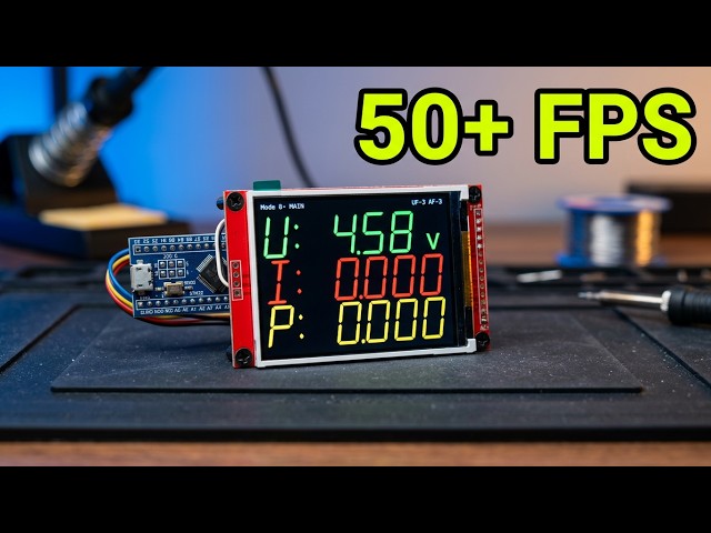 Лучший вольтамперметр (stm32f103 +st7789 и другие ) 50+ FPS