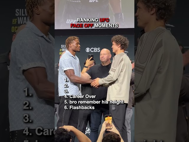 Ranking UFC Face OFF Moments