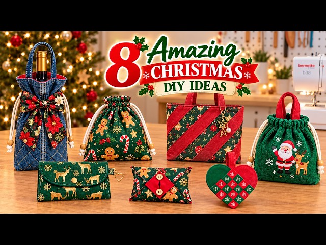 8 Beautiful Christmas Sewing Ideas! 🎁 Perfect Gifts for Your Loved Ones!