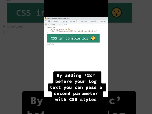 Console Log in JavaScript like an Expert #2