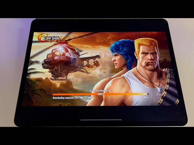 Contra Returns 2021  | iPad Pro 4th gen 12.9-inch - handheld gameplay
