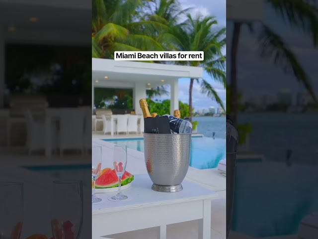 Luxury villa rentals in Miami Beach by The Nightfall Group