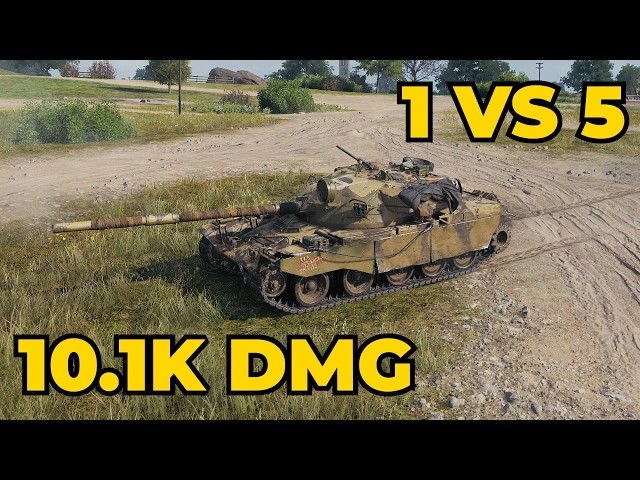 10.1K DMG | 1 VS 5 | T95/FV4201 Chieftain | World of Tanks