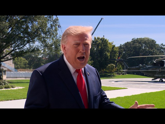 President Trump Gaggles with Press Upon Departure from the White House, Oct. 1, 2026