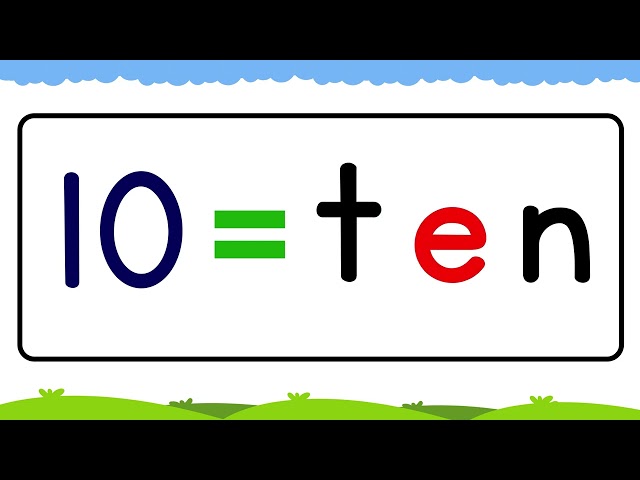 Ten Spelling 🔟 | Learn Spelling of Ten Number for Kids | Ten Number Name