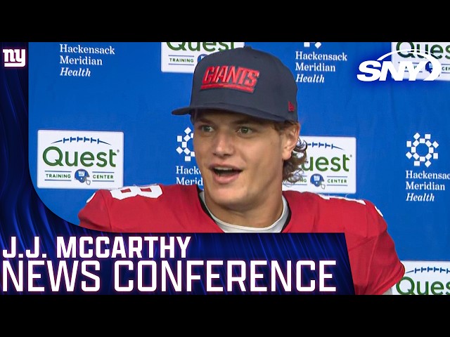 J.J. McCarthy on being named starter for Giants in Week 7