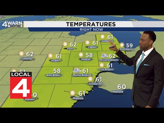 Metro Detroit weather forecast, Oct. 2, 2026 -- 12 p.m. Update