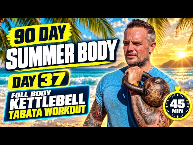 37: Fat Burning KETTLEBELL TABATA Workout + AB Finisher