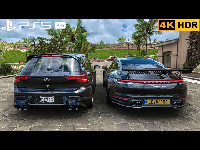 (PS5 PRO) Who Wins? Golf R vs Porsche 911 Carrera S | Realism Test | 4K HDR |
