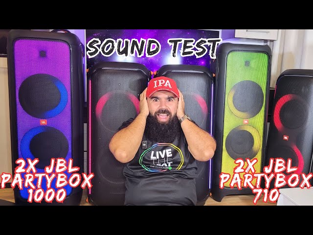 2xJBL Partybox 1000 VS 2xJBL Partybox 710 Sound Test