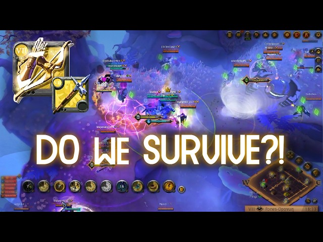 INSANE OUTNUMBERED  SMALLSCALE  - 7 VS 15 Roads PvP (Albion Online)