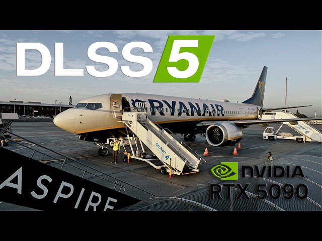 DLSS 5 + RTX 5090 | Ryanair 737 MAX Takeoff in MSFS 2024 | INSANE GRAPHICS!