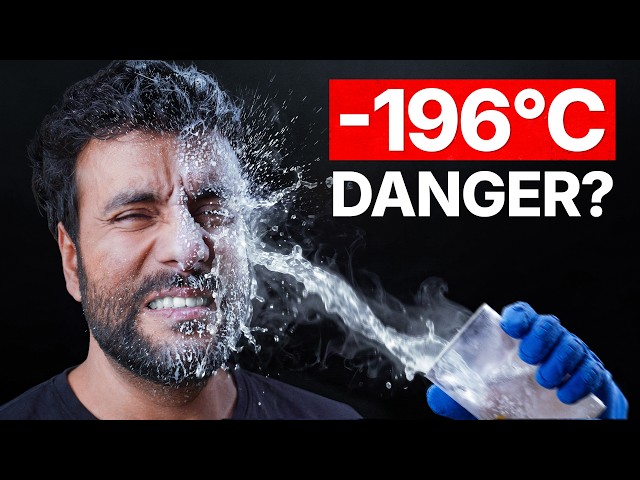 I Poured -196°C Liquid Nitrogen on My Face! 😱 (Instant Freeze?)