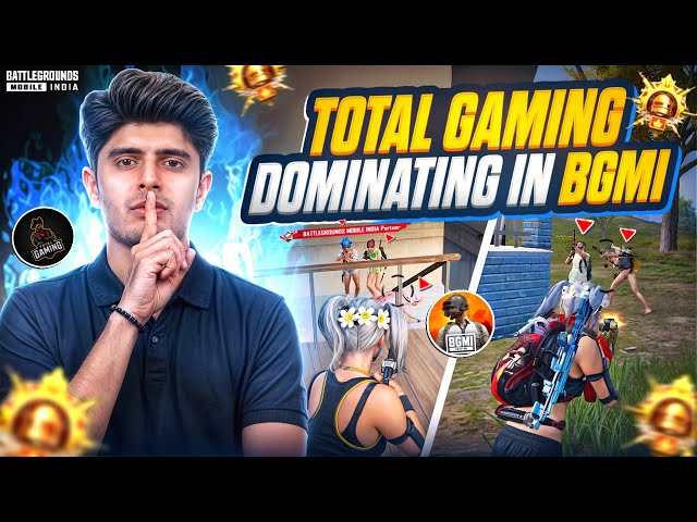 Total gaming vs 9+ BGMI STREAMERS‼️ | Total Gaming Playing BGMI For the first time ?💀 
