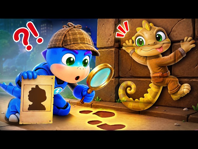 Bolt Investigates the Mysterious Footprint on the Wall! | Dino Action Animation