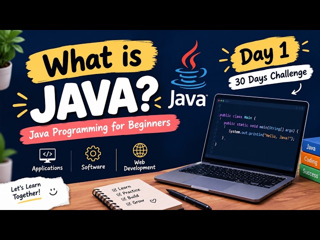 What is Java? | Java Programming for Beginners | Day 1 ☕ | 30 Days Java Challenge