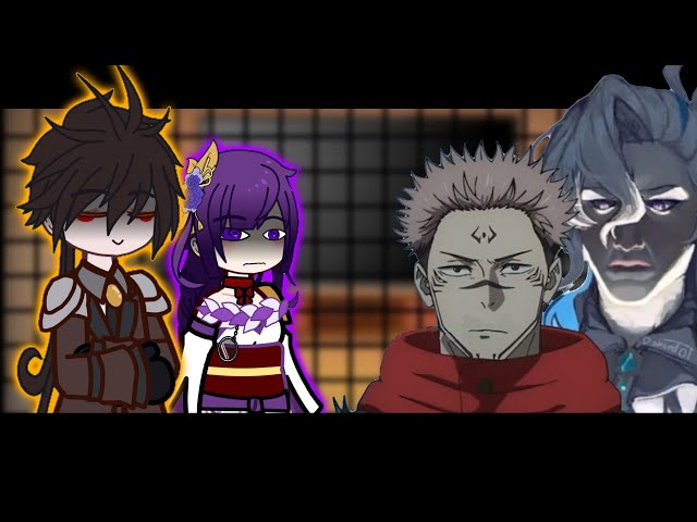 Genshin impact React to Sukuna and Gojo in Fontaine || Gacha Club